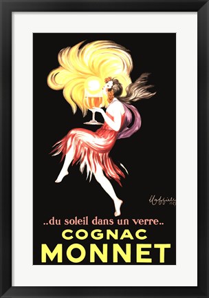 Framed Cognac Monnet Print