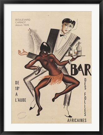 Framed Bar des Folies Print