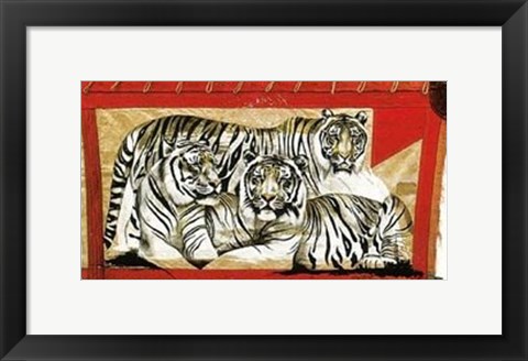 Framed Tiger Trio Print