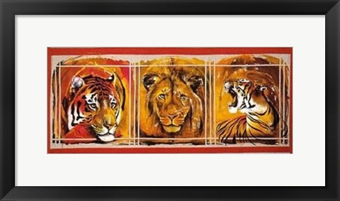 Framed Felines Print