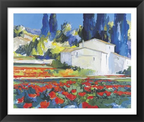 Framed Couleurs du Luberon Print