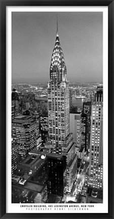 Framed Chrysler Building Print