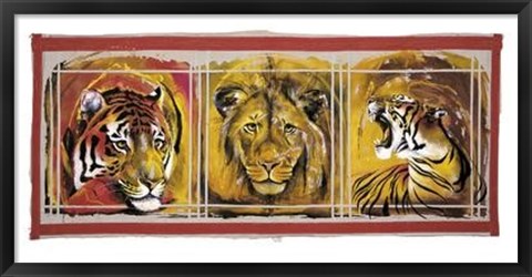 Framed Felines Print