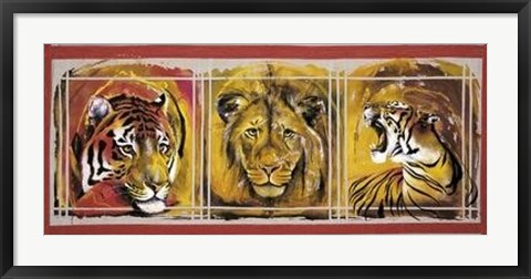 Framed Felines Print