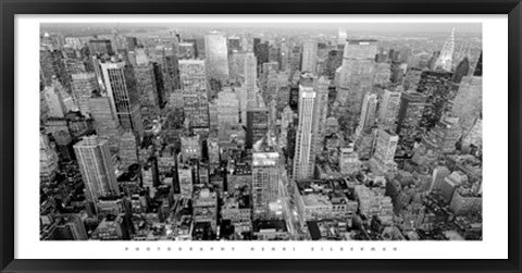 Framed Looking Up Fifth Avenue Print