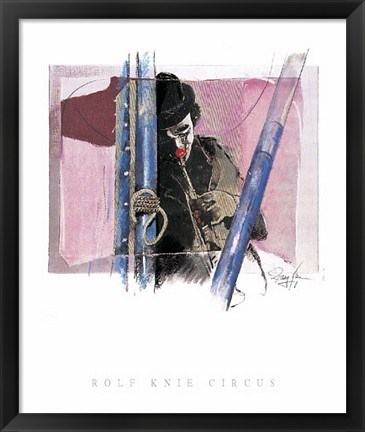 Framed Musik Clown Print