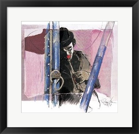 Framed Musik Clown Print