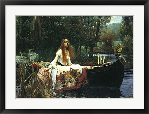 Framed Lady of Shalott Print