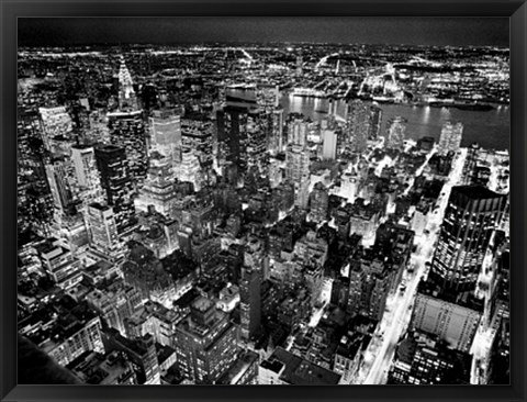 Framed Empire State Building, East View Print