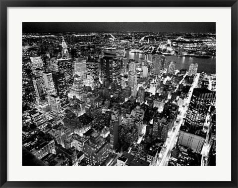 Framed Empire State Building, East View Print