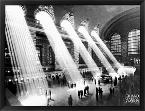 Framed Grand Central, 1934 Print