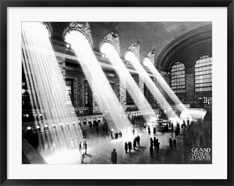 Framed Grand Central, 1934 Print