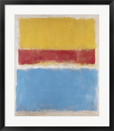 Framed Untitled (Yellow, Red and Blue) Print