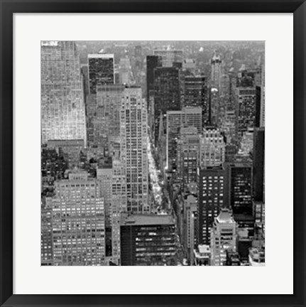 Framed Fifth Avenue at Dusk Print