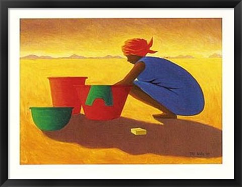 Framed Washer Woman Print