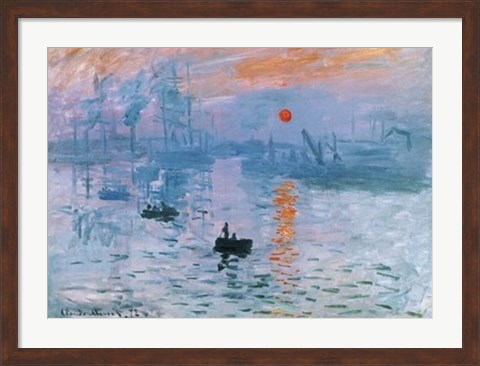 Framed Impression: Soleil Levant Print