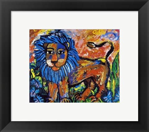 Framed Emma&#39;s Lion Print