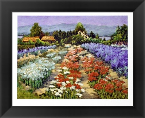 Framed Fleurs a Couper Print