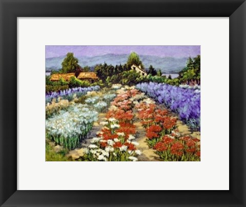 Framed Fleurs a Couper Print