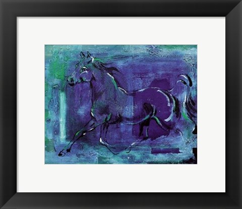 Framed Blue Mood Print