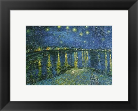 Framed Starry Night over the Rhone, c.1888 Print