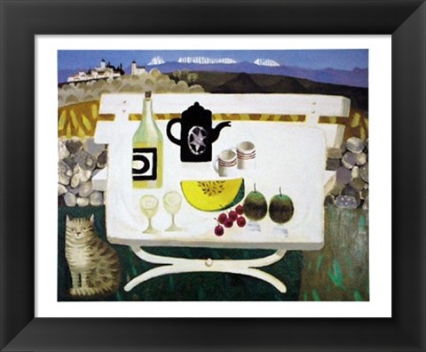 Framed Lunch in the Luberon Print