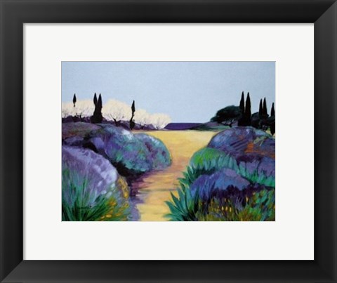 Framed Jardins Bord de Mer Print