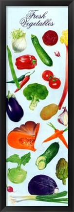 Framed Fresh Vegetables Print