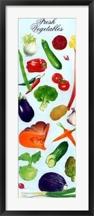 Framed Fresh Vegetables Print