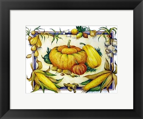 Framed Pumpkins Print