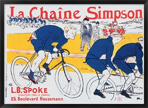 Framed La Chaine Simpson Print