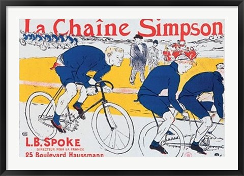 Framed La Chaine Simpson Print