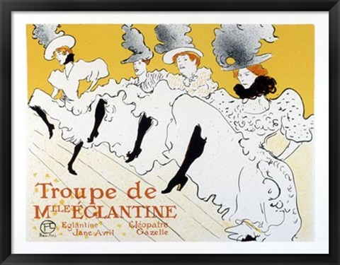 Framed Troupe de Mlle Eglantine Print