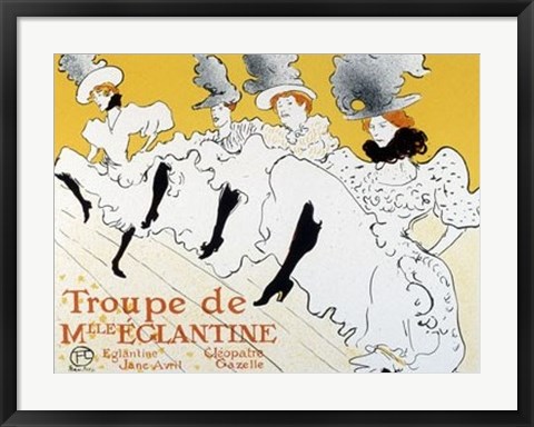 Framed Troupe de Mlle Eglantine Print