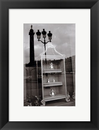 Framed Teapots I Print