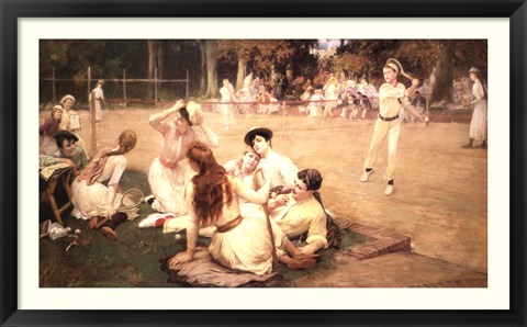 Framed Lawn Tennis Club Print