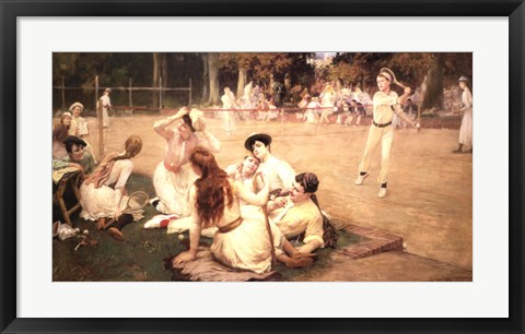 Framed Lawn Tennis Club Print