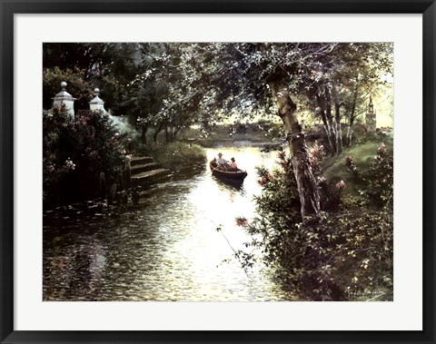 Framed River Landscape Print