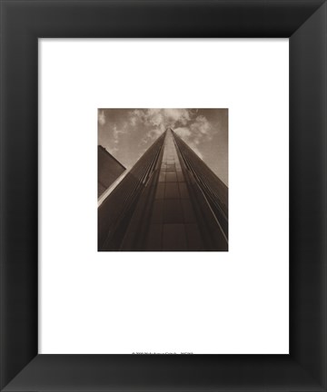 Framed Angled View Twin Towers Print