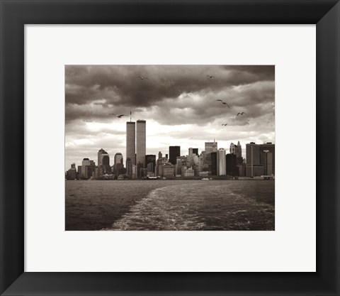 Framed Manhattan Skyline (large) Print