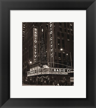 Framed Radio City Print