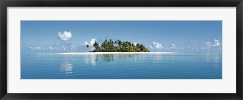 Framed Island, Maldives, North Indian Ocean Print