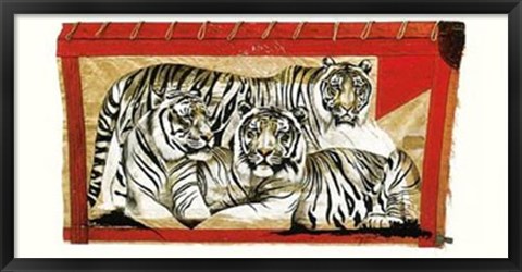 Framed Tiger Trio Print