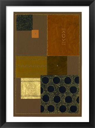 Framed Abstract in Brown I Print