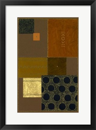 Framed Abstract in Brown I Print