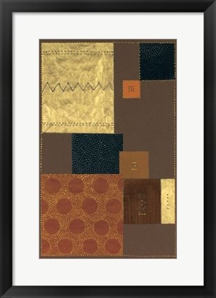 Framed Abstract in Brown II Print