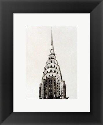 Framed Chrysler Building Print