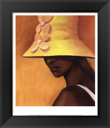 Framed Yellow Hat (petite) Print