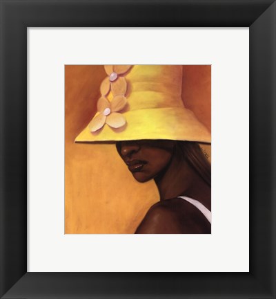 Framed Yellow Hat (petite) Print