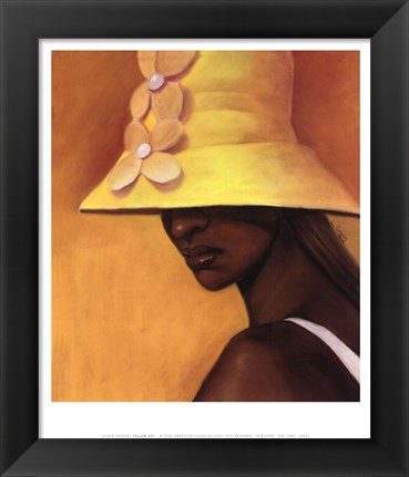 Framed Yellow Hat (mini) Print